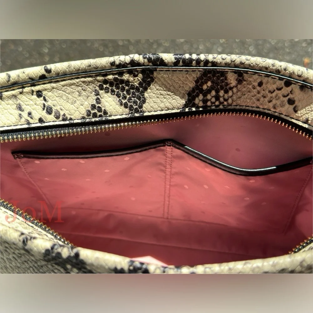 Kate Spade Emerson Lorie Snake-Embossed Leather Shoulder Bag